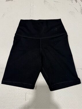 aerie High-Waist Black Bike Shorts